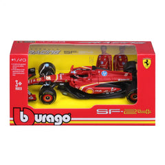 Bburago Ferrari SF-24 2024 gift-ready for enthusiasts and budding collectors.