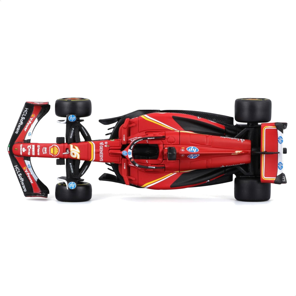 Bburago Ferrari SF-24 2024 scale-model perfect for shelf displays.
