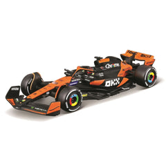 Bburago McLaren MCL38 helmet detail ideal for display and collection.