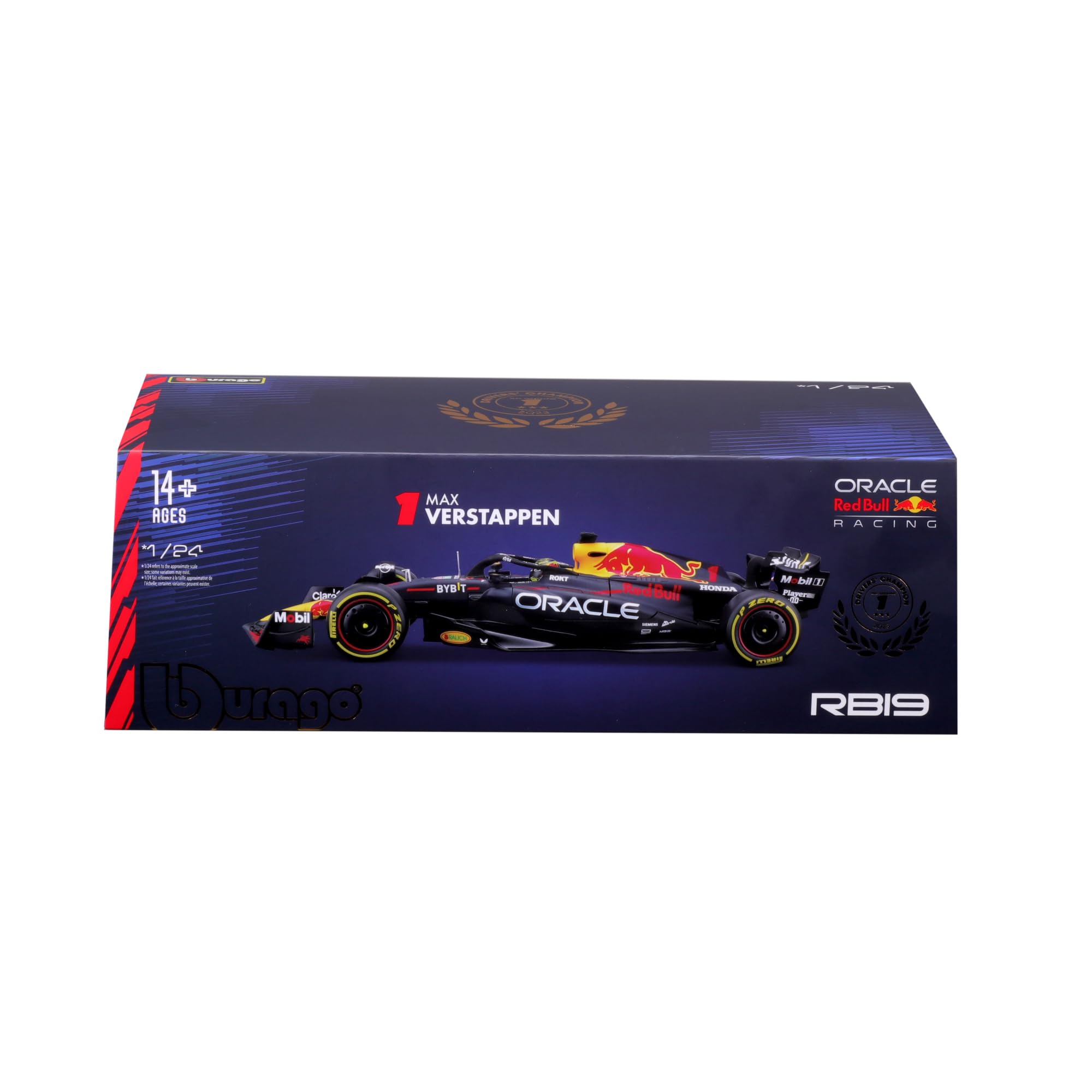 BBurago RB19 1:24 decorative sleeve packaging enhances gift appeal