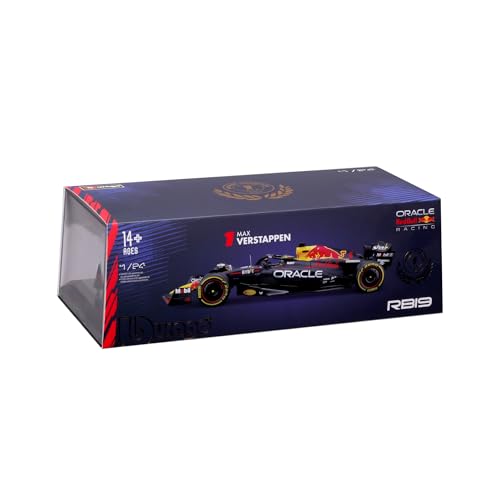 BBurago RB19 1:24 rear view demonstrates scale accuracy and branding