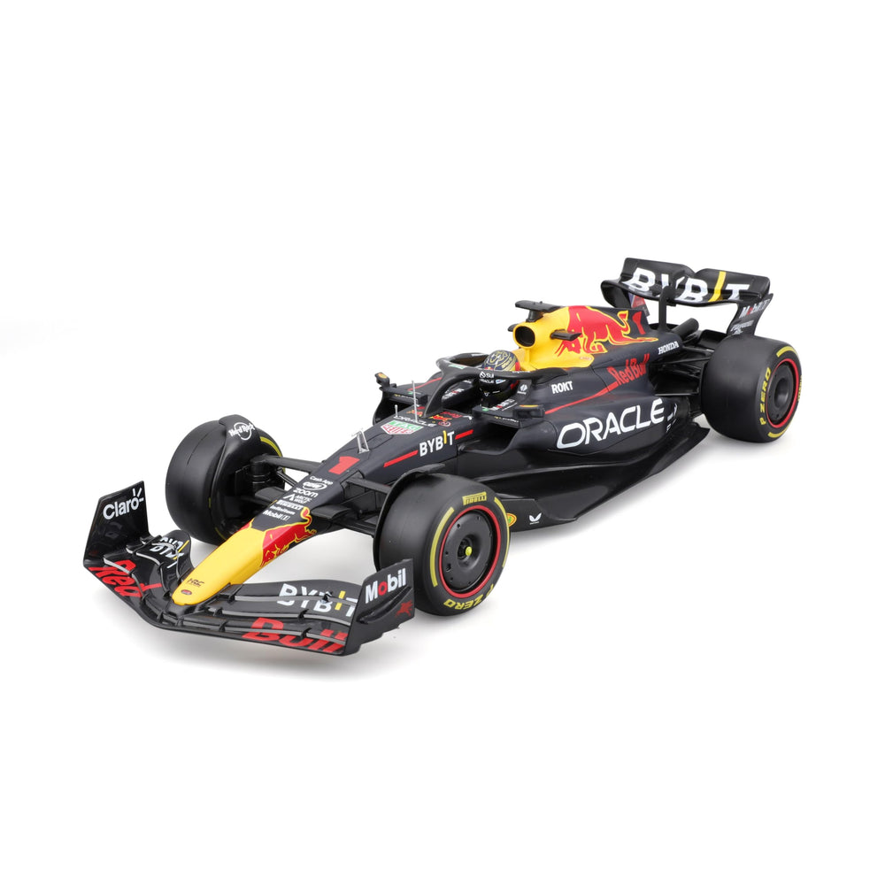 Bburago RB19 front view highlights die-cast precision for shelf display.