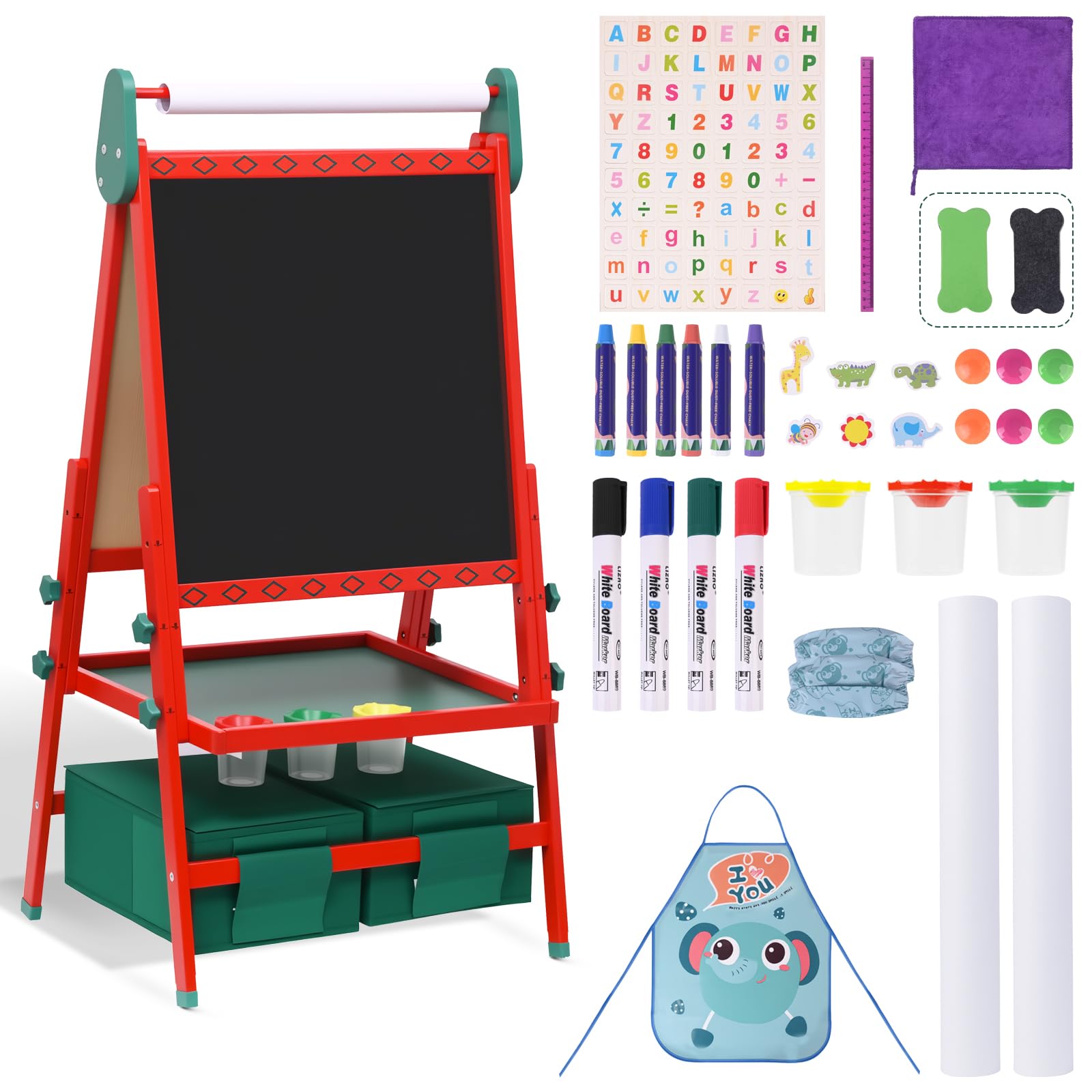 BBV Kids Easel assembly scene showing quick setup for a durable learning station