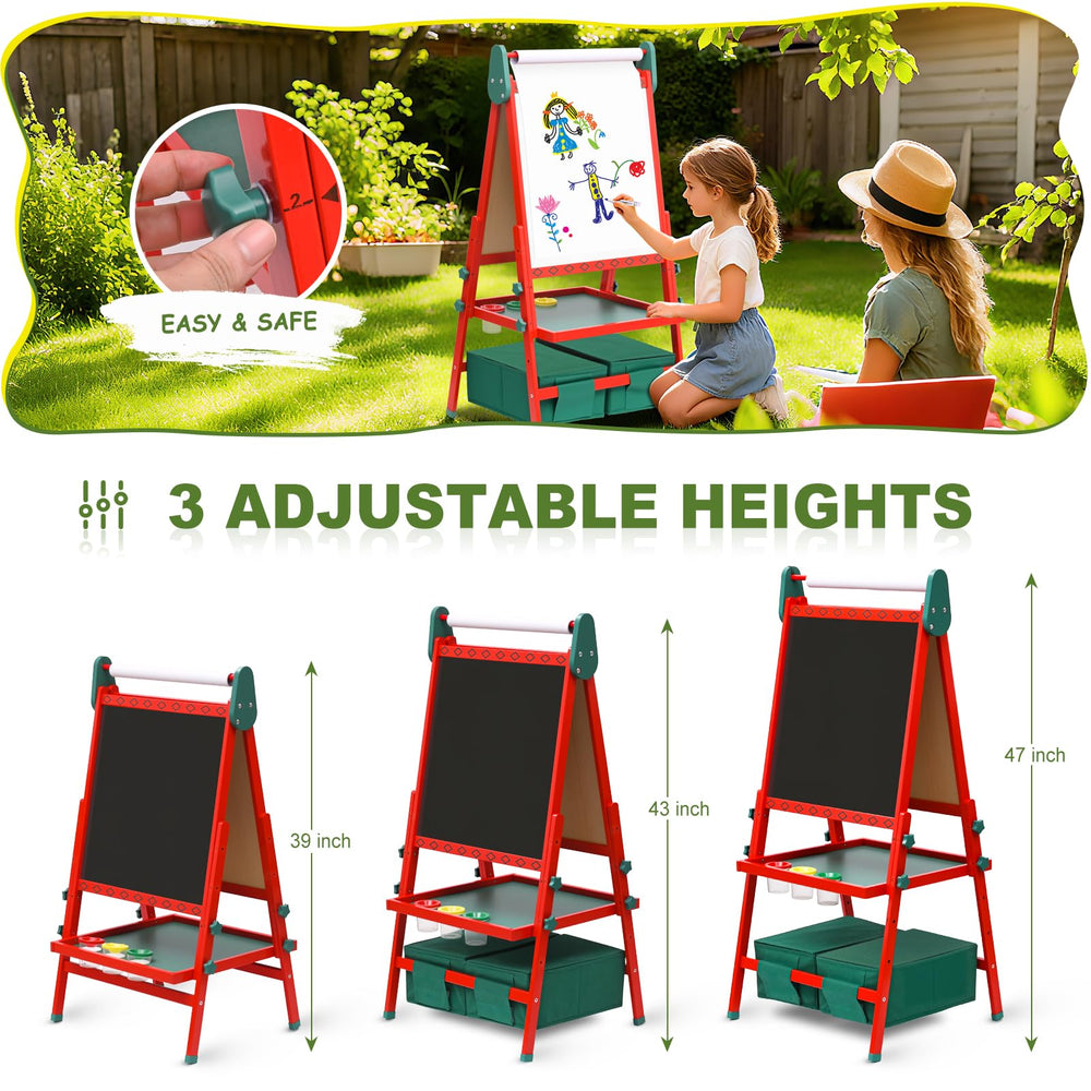 BBV Kids Easel with paper roll ready for continuous drawing sessions