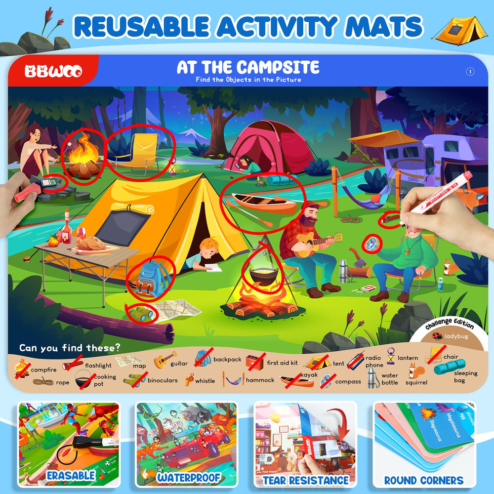 BBWOO travel games for car keep children engaged during long road trips.