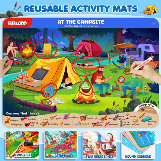 BBWOO travel games for car keep children engaged during long road trips.