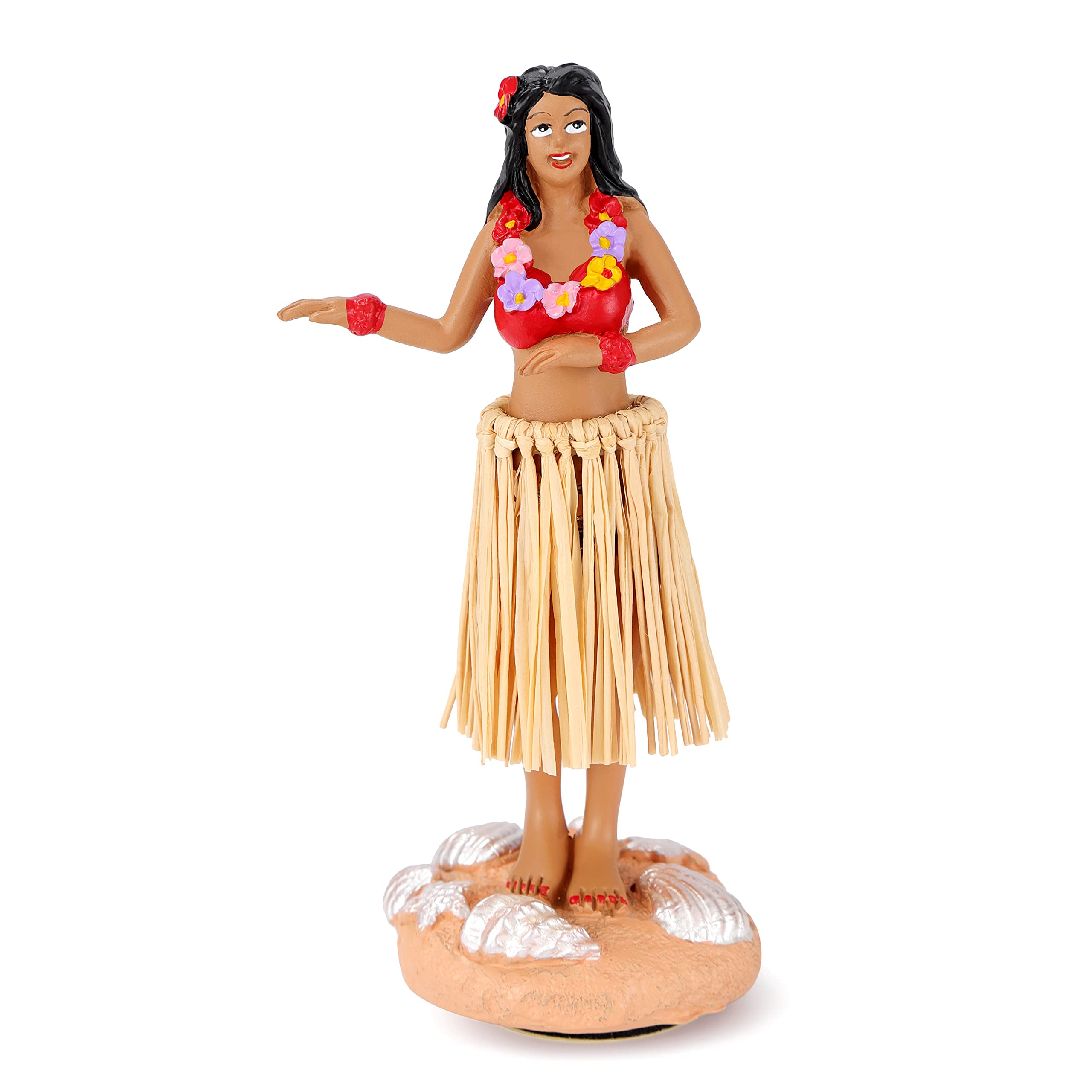 BCSmyer dancing hula girl dashboard doll adds cheerful whimsy to car or desk