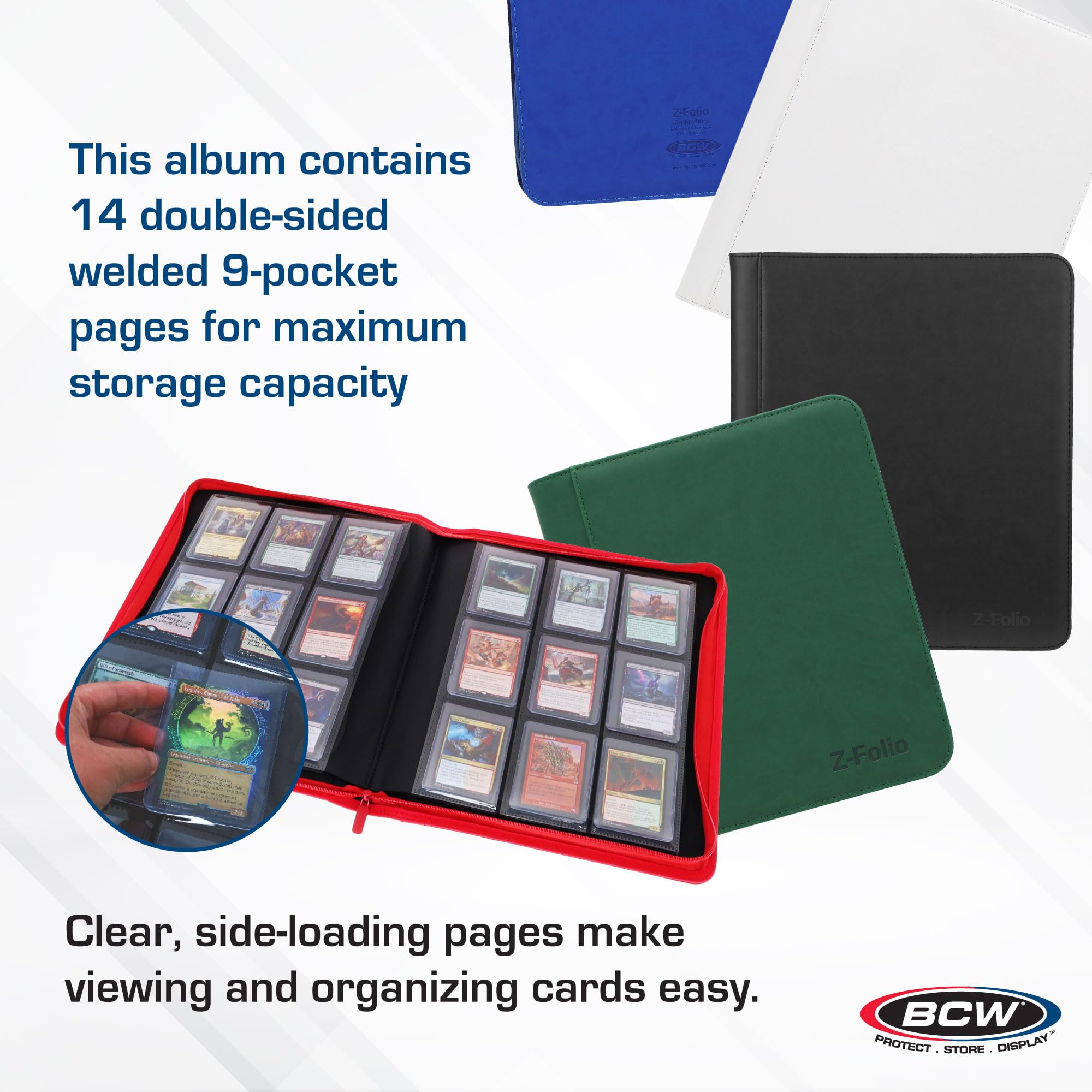 BCW 252-toploaders capacity supports large collections in a single binder.