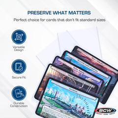 BCW premium rigid PVC material offers durability and optimal visibility.