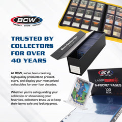 BCW 3x4 toploader helps organize boxes, binders, and display cases.