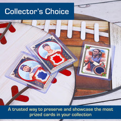 BCW 59PT thick toploader showcases crystal-clear protection for trading and sports cards