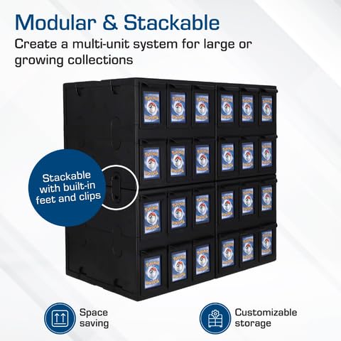 BCW labeling slots at the front enable quick card retrieval.