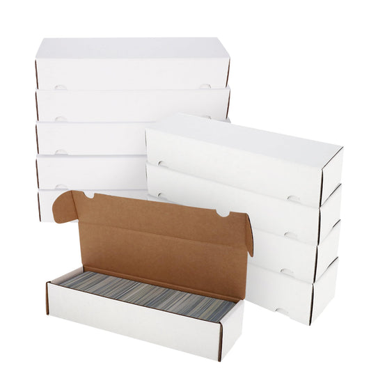 BCW 800ct box top view showing sturdy construction for card storage