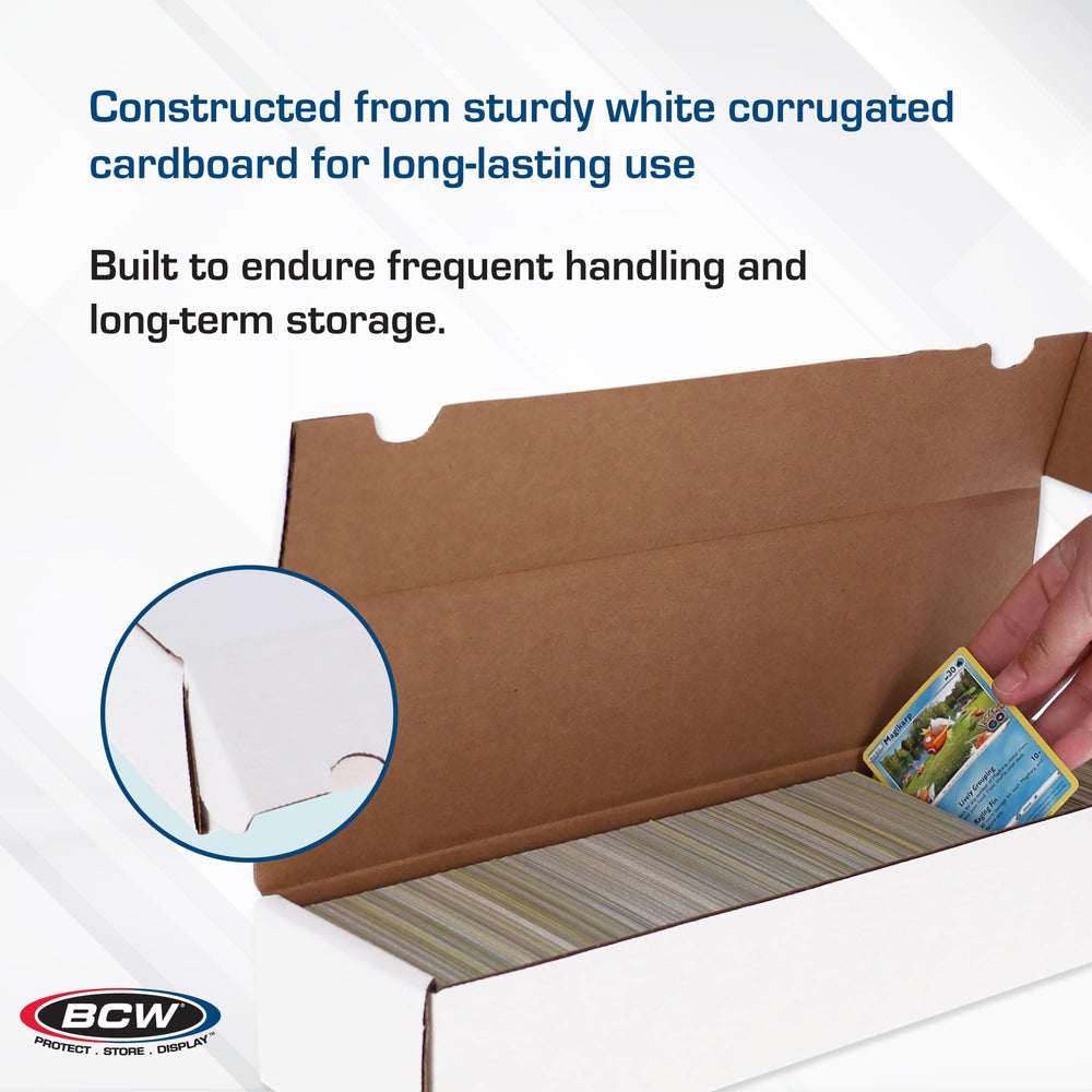 Internal BCW dividers visible inside for sorted card organization