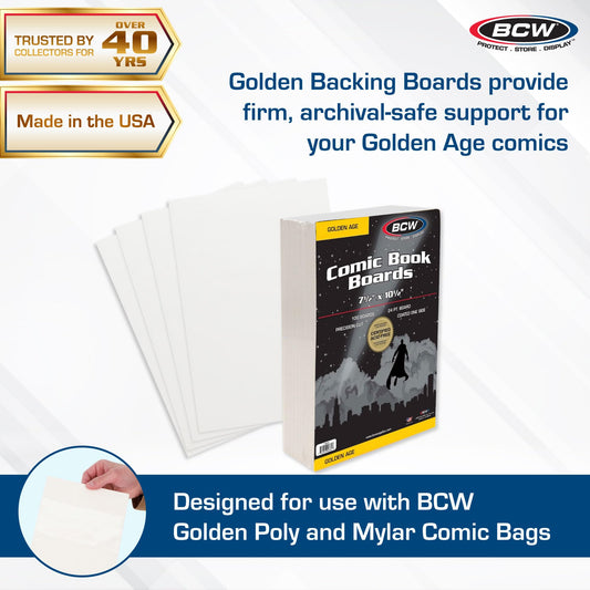BCW archival-acid-free material close-up highlighting durable 24-point bleached sulfate.