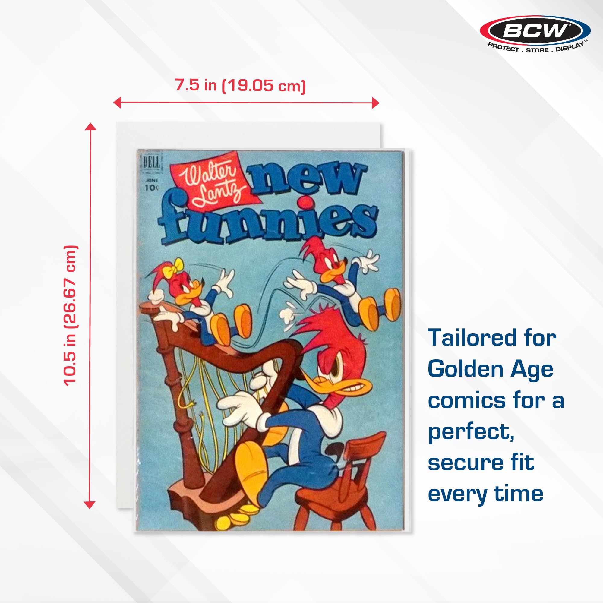 BCW 24-point board close-up shows buffering with calcium carbonate.