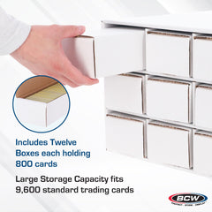 BCW Card House assembly steps illustrate straightforward setup for reliable organization.