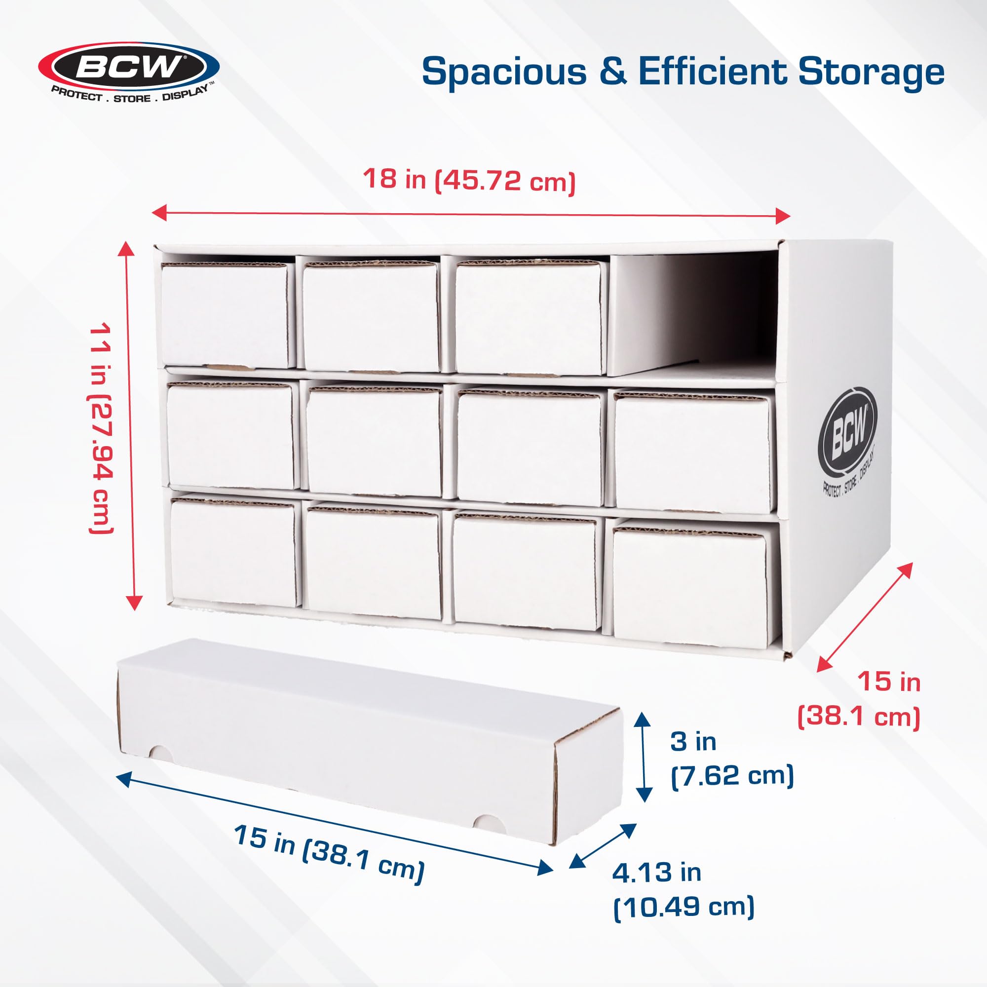 BCW Card House dimensions 18x11x15 inches fit neatly in hobby spaces.