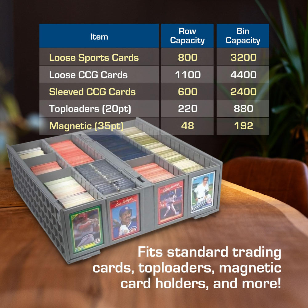 Exterior slots let you label contents quickly