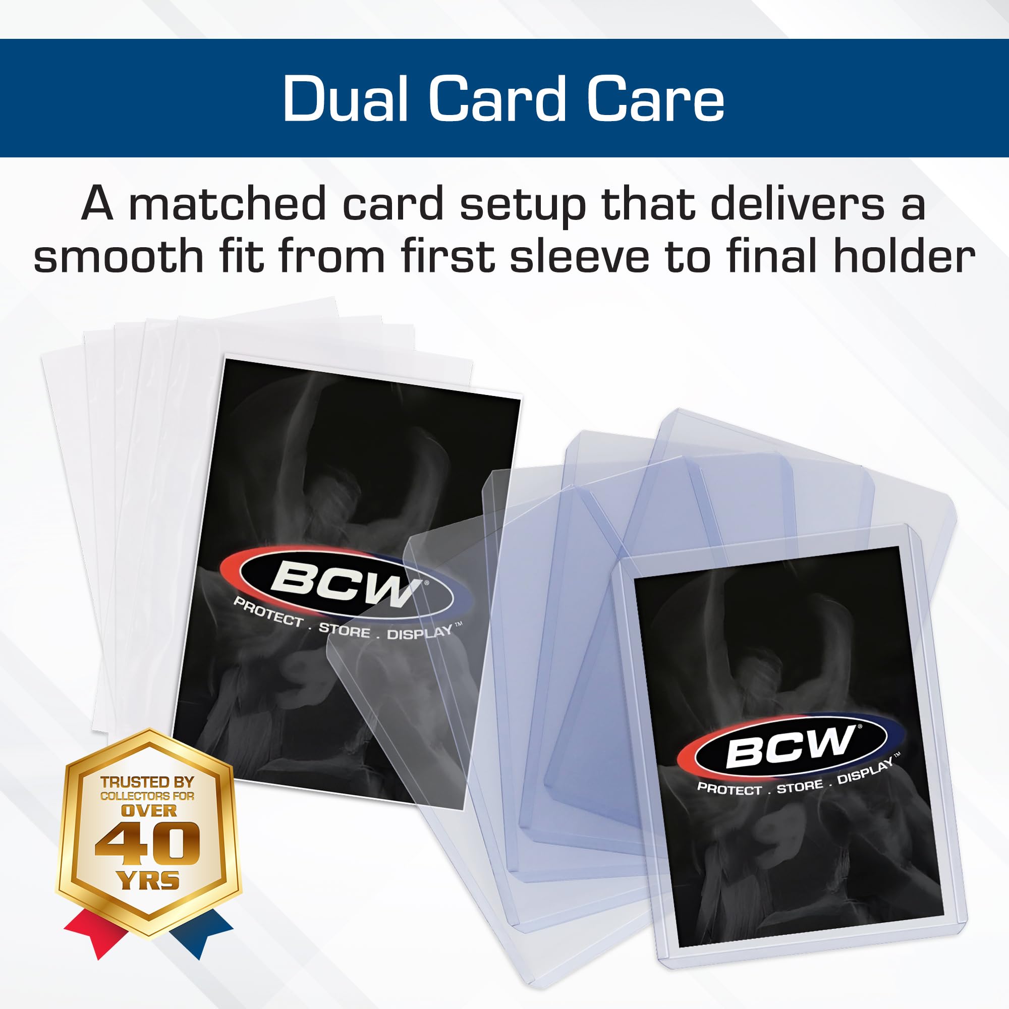BCW crystal-clear Pokemon sleeves showcase vivid art while staying acid-free.