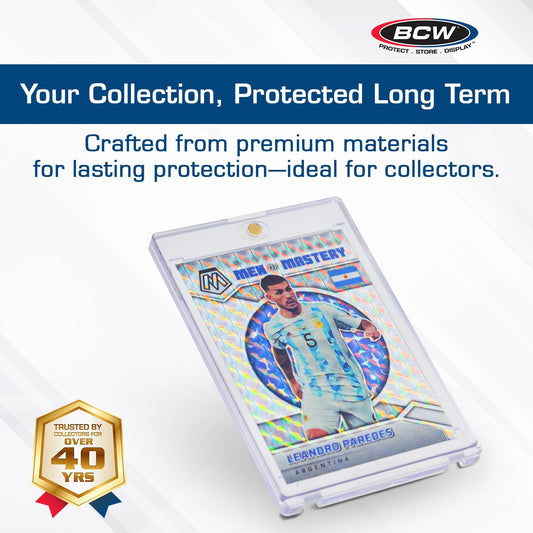 BCW holder top tab access enables quick retrieval