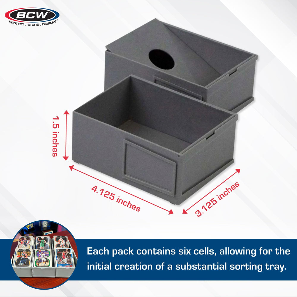 BCW modular sorting tray with dovetail joints enabling sturdy assembly