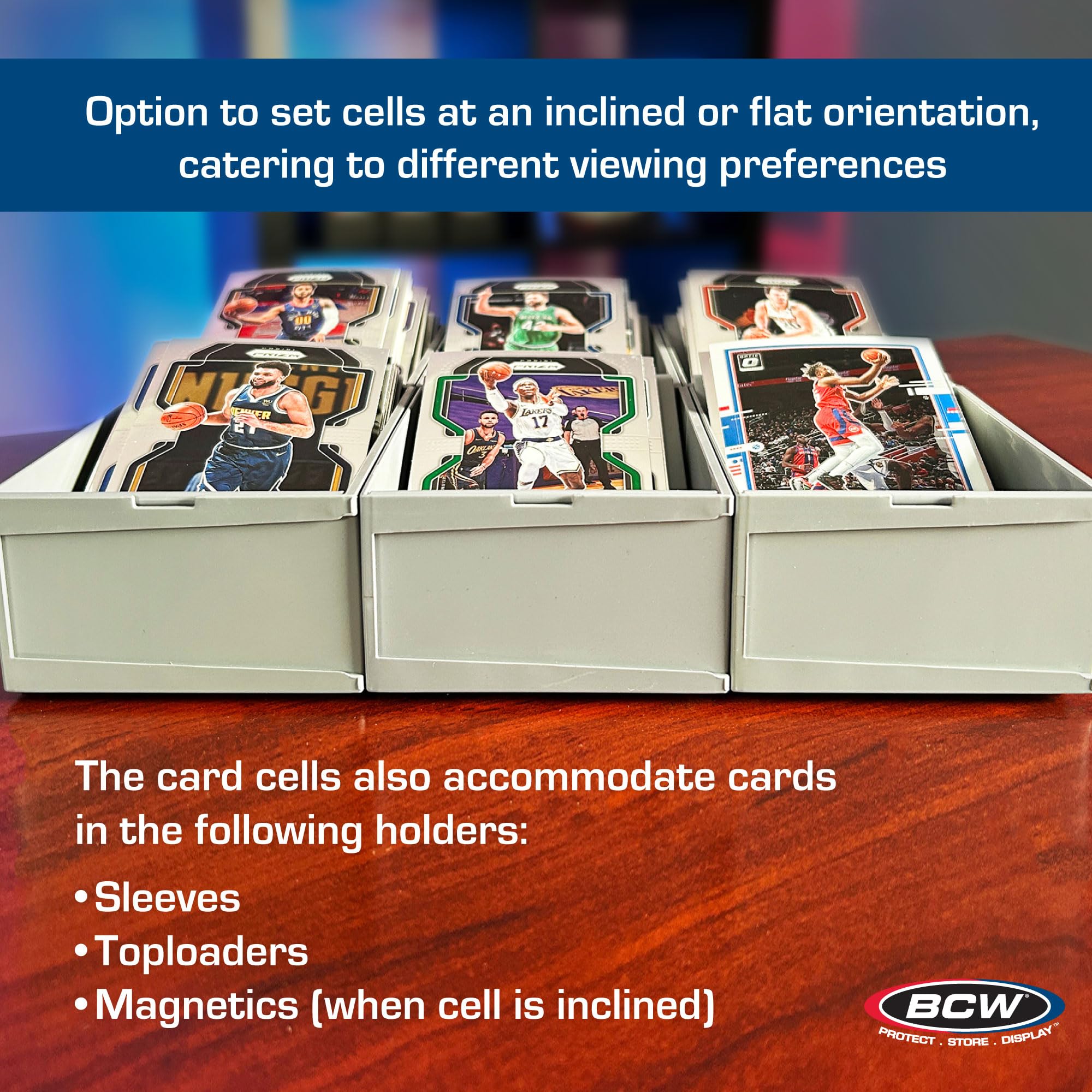 BCW modular sorting tray expandable grid shown with extra cells