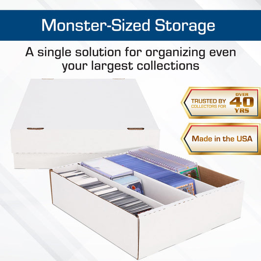 BCW Monster Box holds up to 3,200 standard cards for bulk storage