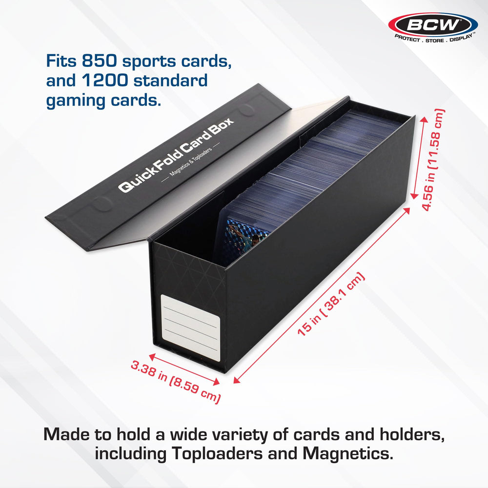 BCW QuickFold easy-assembly highlights fast setup without tools.