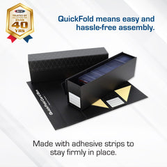 BCW QuickFold toploader-storage box keeps toploaders safe during transport.