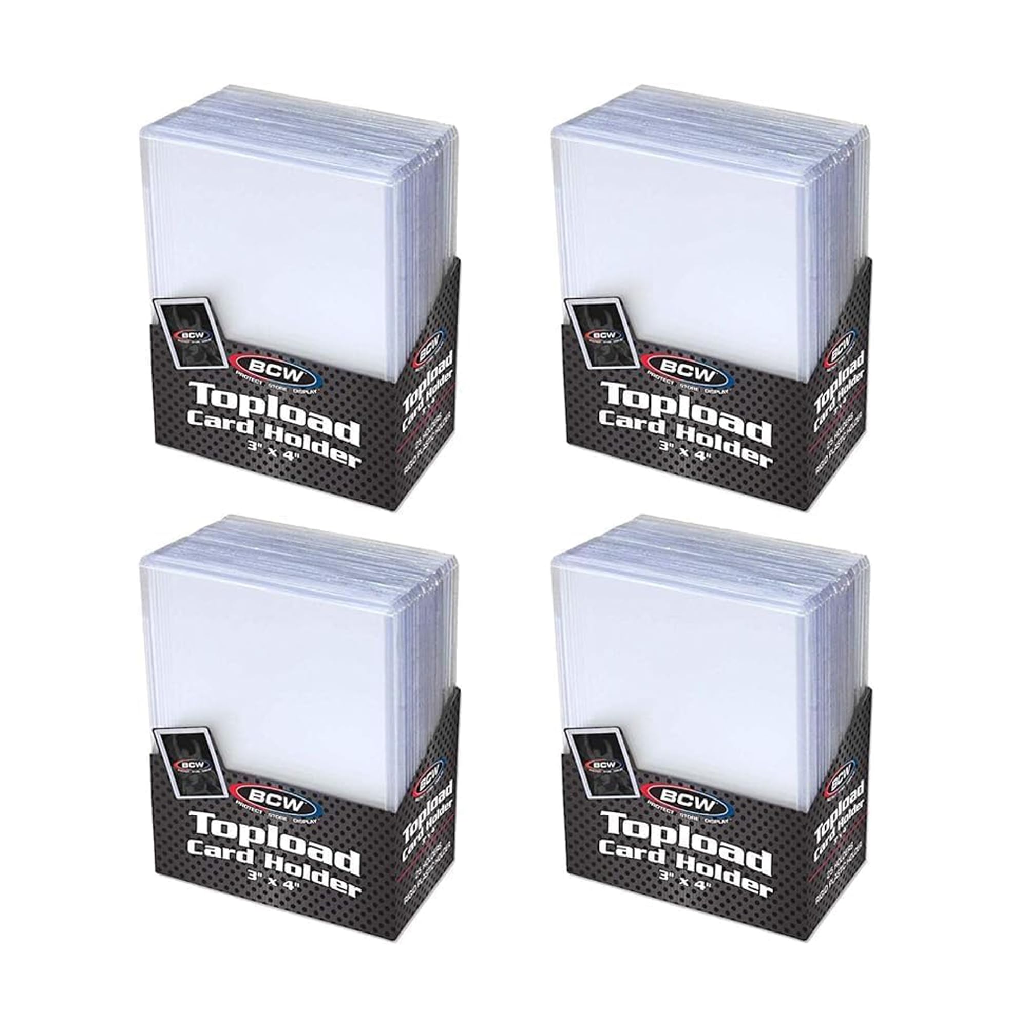 BCW standard 3x4 top loader with rigid PVC protects your cards from wear
