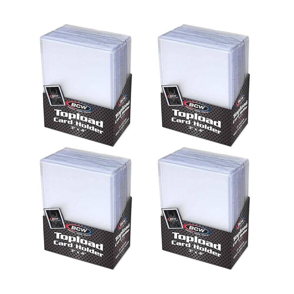 BCW standard 3x4 top loader with rigid PVC protects your cards from wear