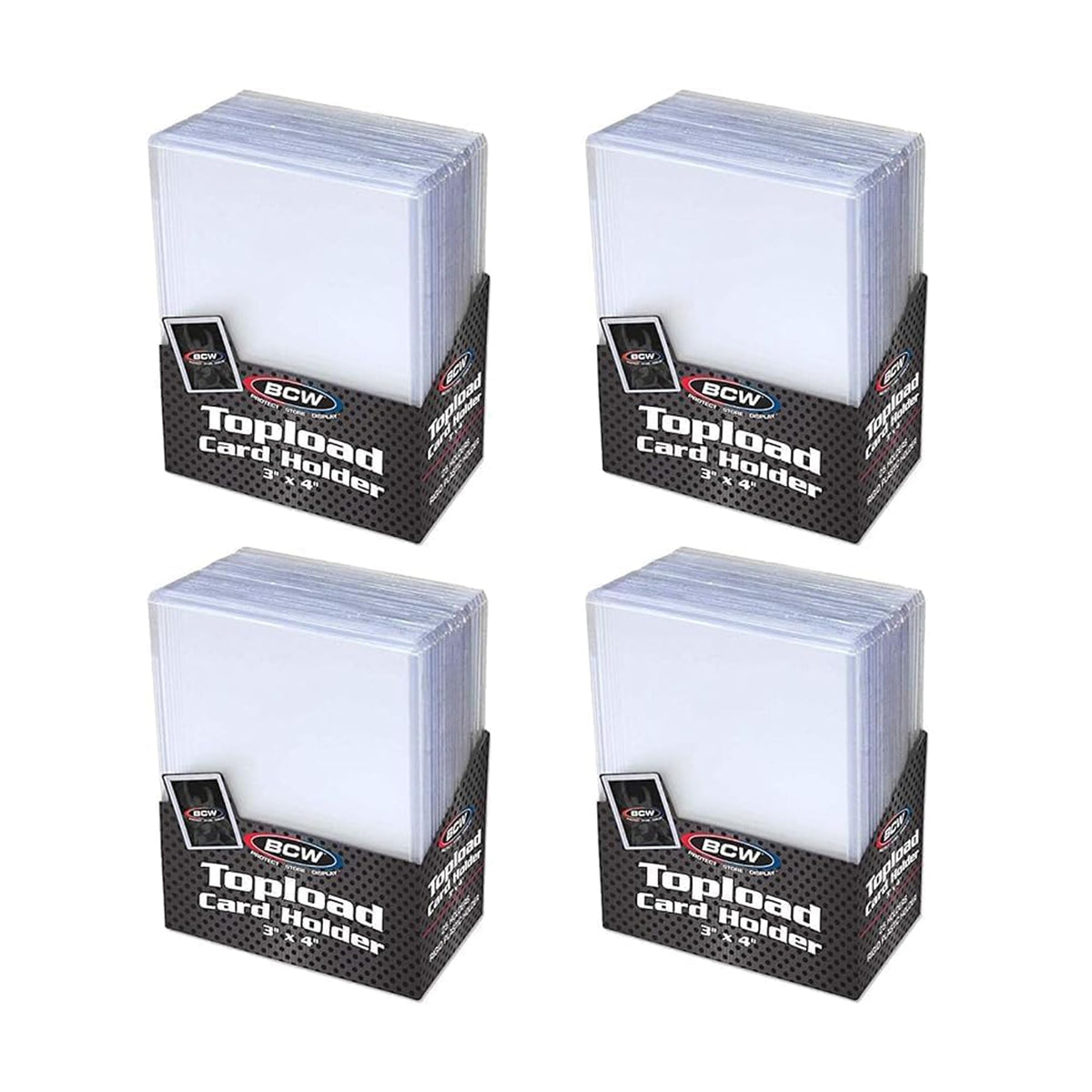 BCW standard 3x4 top loader with rigid PVC protects your cards from wear