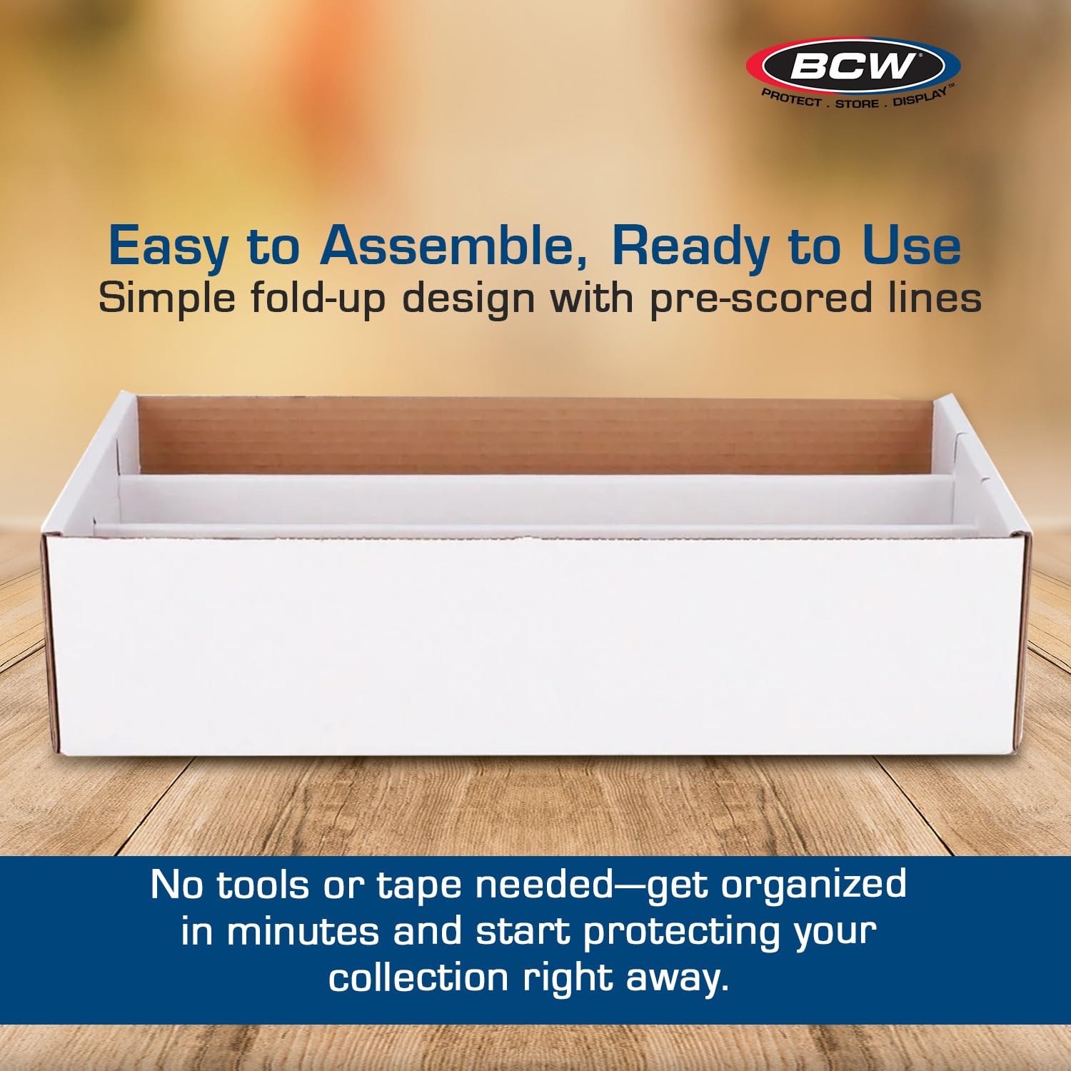 BCW box compact footprint suitable for hobby collections