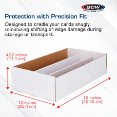 BCW box highlighting durable construction with sturdy panels