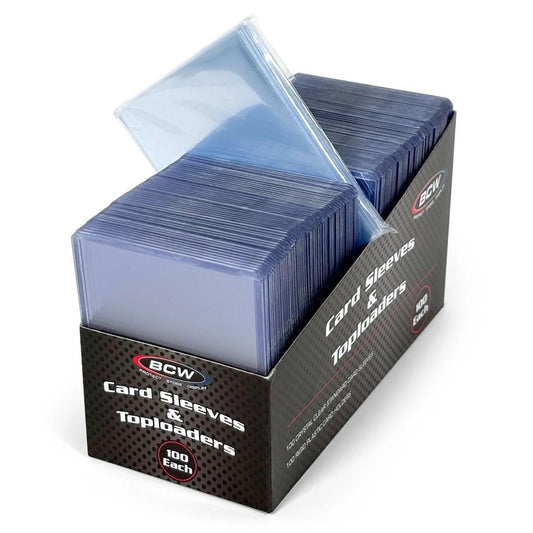 BCW top-loader clear protector shields cards from bending and scuffs.