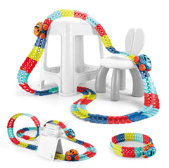 BCWJ NETS 230-pc car track set assembled for imaginative play and problem-solving