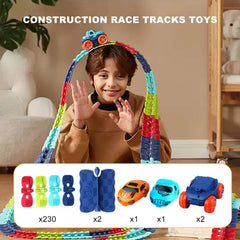 BCWJ NETS LED racing car with rainbow tracks adds vibrant, engaging play