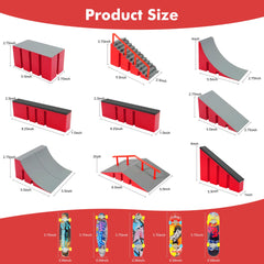 Two BCY Hohipi fingerboards with compact skateboards for practice