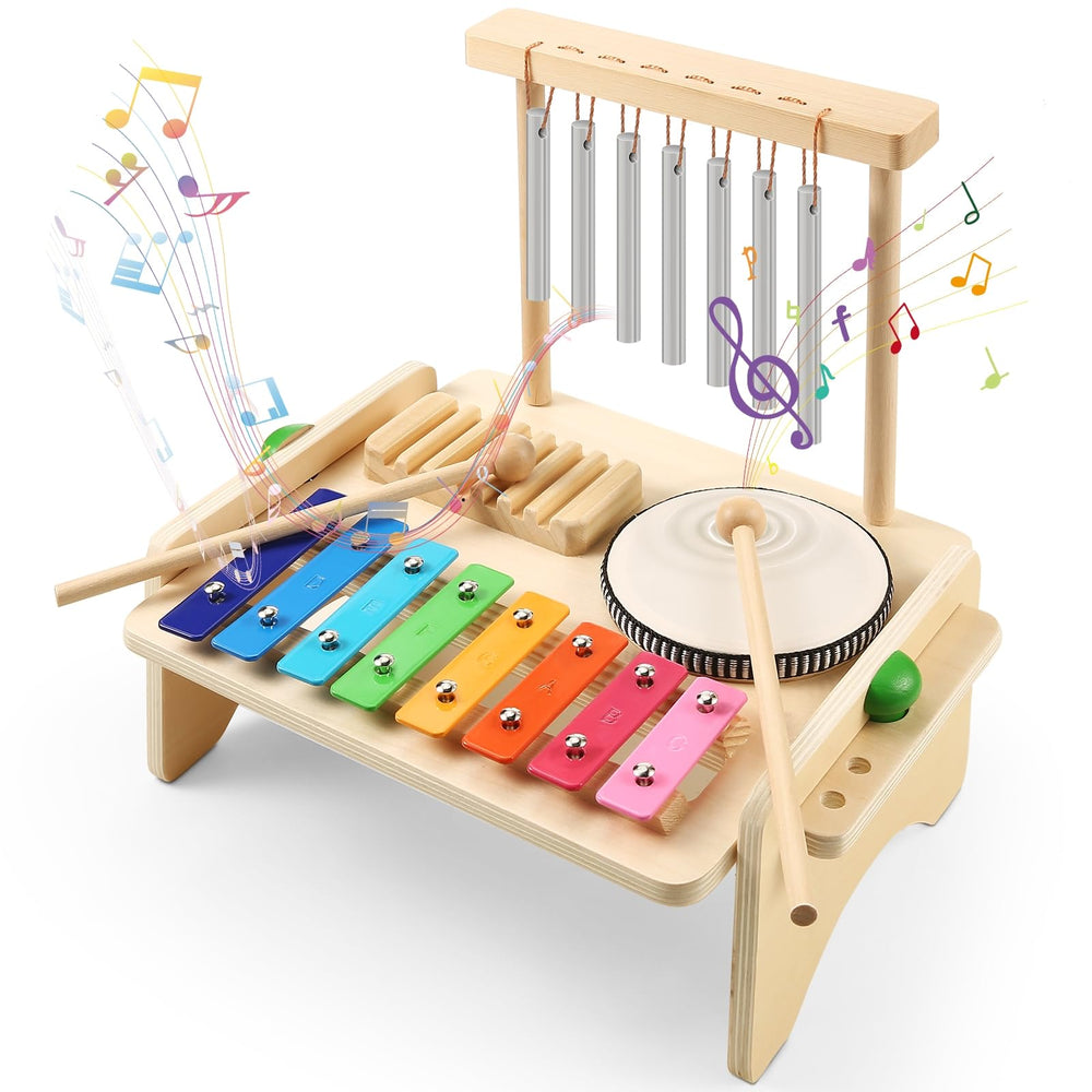 BCY hohipi Kids Drum Set assembly scene, easy setup promotes spontaneous music fun.