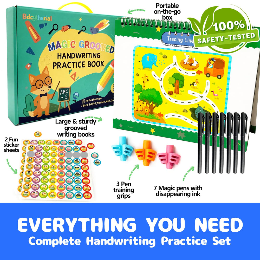 Bdcytherial 7-in-1 learning bundle blends handwriting, math, and drawing