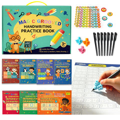 Bdcytherial 7Pcs Grooved Writing Practice Kit supports handwriting development