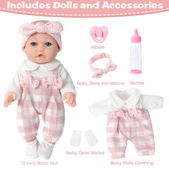 BDDOLL baby doll clothes set for dressing and care routines