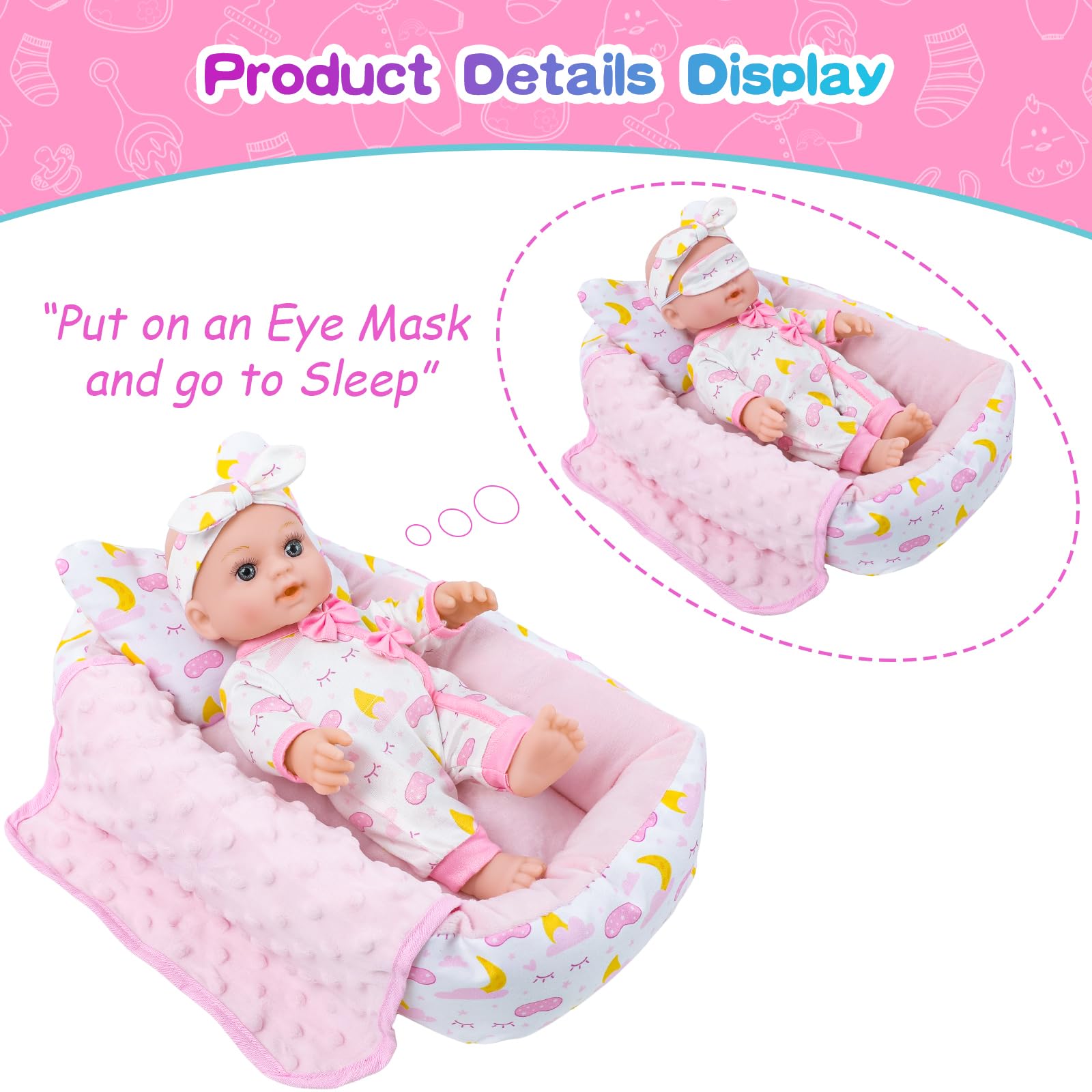 BDDOLL bottles and nipple gear for realistic feeding play.
