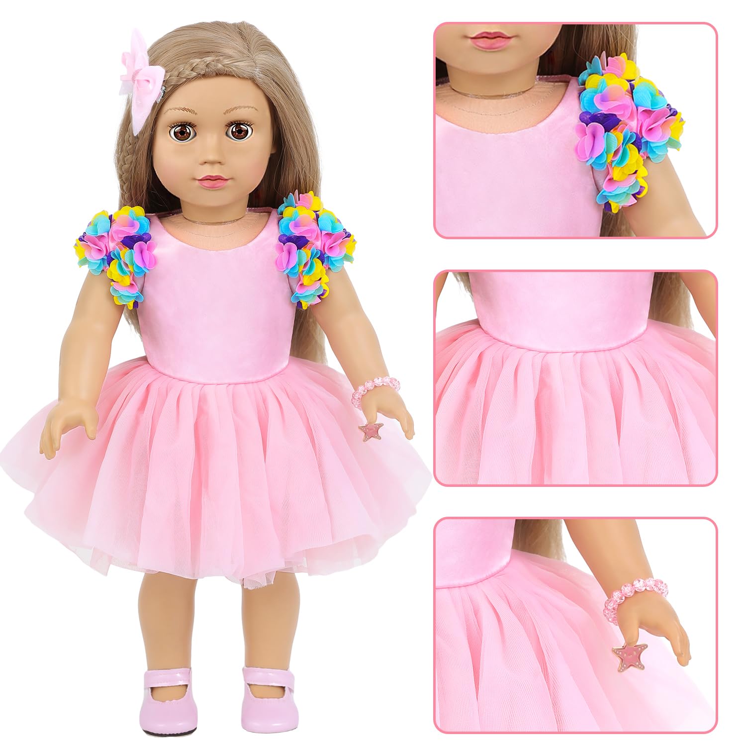 BDDOLL comb and mirror set helps stylish doll grooming.