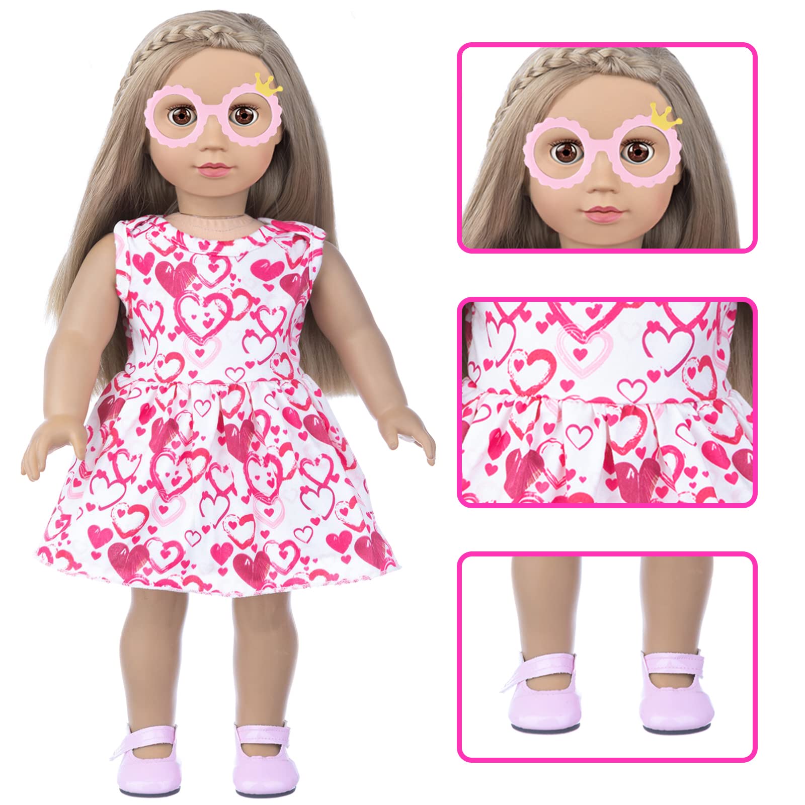BDDOLL glasses and notebook support realistic classroom role-play.