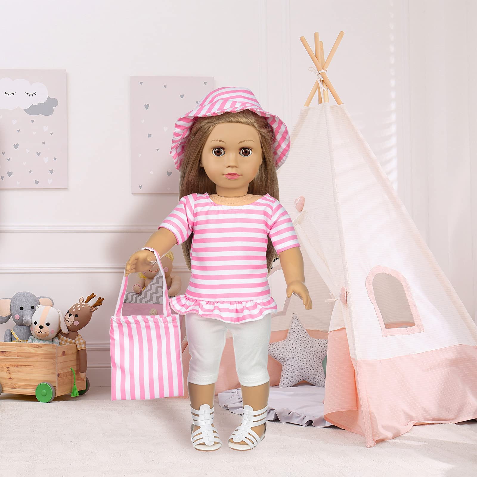 Dolls and shoes are not included in the package