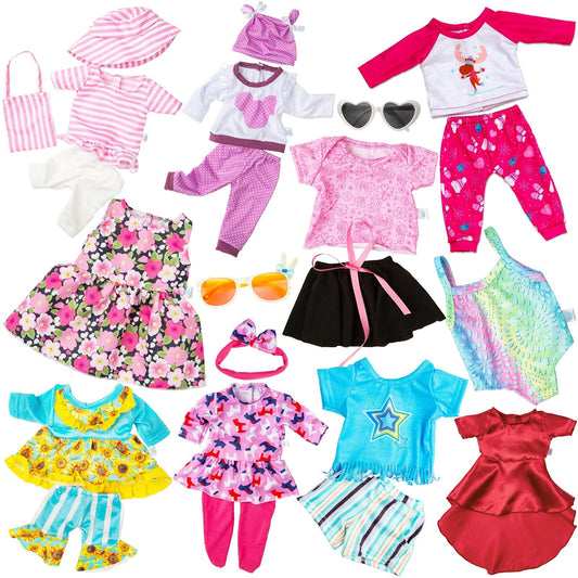 Ten outfits with matching accessories for quick dress-up