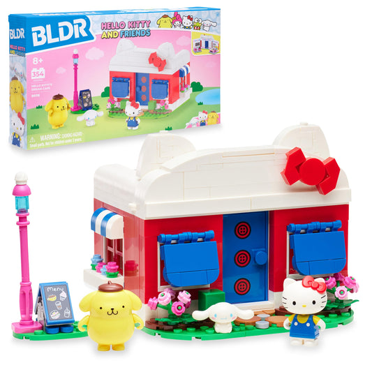BLDR Hello Kitty Dream Cafe build set opens imagination for cafe roleplay.