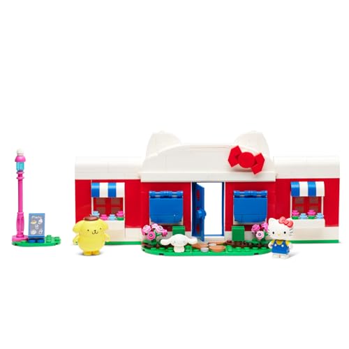 BLDR Hello Kitty Dream Cafe menu board highlights pretend treats for kids.